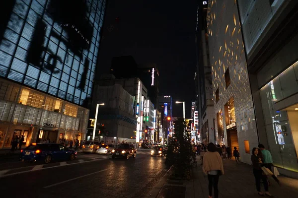 在东京的银座高质量的照片 — 图库照片