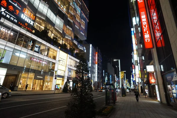 Ginza Tokióban Kiváló Minőségű Fénykép — Stock Fotó