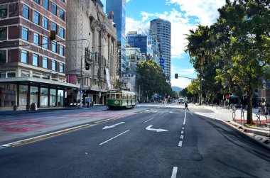 Flinders Caddesi İstasyonu Melbourne 'daki en büyük istasyondur. Yüksek kalite fotoğraf