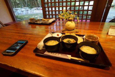 Tempura Fried karides Japon usulü. Yüksek kalite fotoğraf