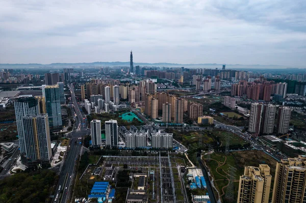 Şangay Çin Nisan 2017 Şangay Kulesi Nden Alınan Nehirle Şangay — Stok fotoğraf
