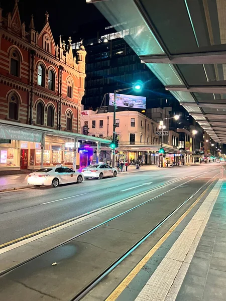 Rundle Mall Tram Stop Adelaide City South Australia High Quality — Stock Photo, Image