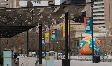 FIFA Kadınlar Dünya Kupası karşılaşması Adelaide 'de başlayacak. 28 Haziran 2023. Yüksek kalite fotoğraf