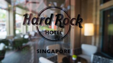 SINGAPORE - 12 OCT, 2016: Hard Rock Hotel Sentosa... yüksek kaliteli fotoğraf