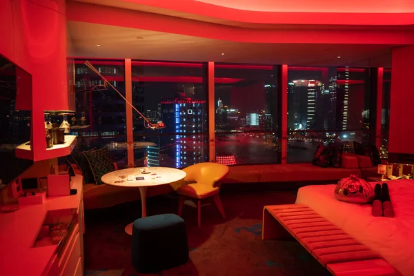 Luxe Moderne Hotelkamer Hoge Kwaliteit Foto — Stockfoto