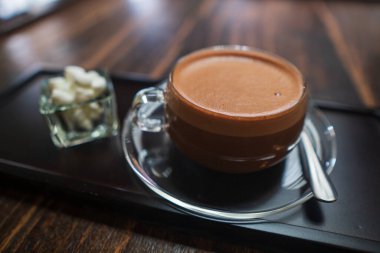 Marşmelovlu kahve. Yüksek kalite fotoğraf