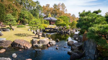  Tokyo Japonya 'daki antik Japon evi. Yüksek kalite fotoğraf