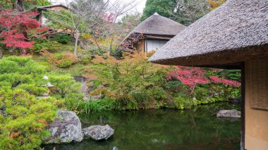  Tokyo Japonya 'daki antik Japon evi. Yüksek kalite fotoğraf