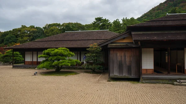 Древний Японский Сад Озером Токио Япония Высокое Качество Фото — стоковое фото