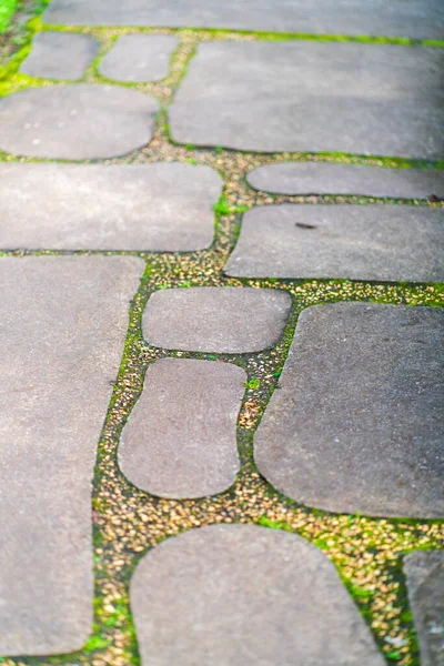 Zen Stone Path Japanese Garden Takamatsu Kagawa Japan High Quality — Stock Photo, Image