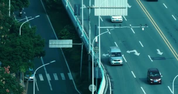 Shenzhen Guangdong China June 15Th 2023 Busy Urban Road Traffic — Stock Video