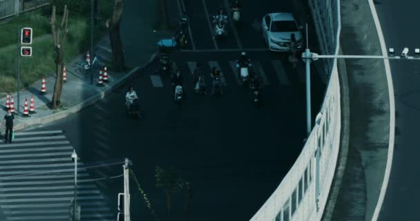 Shenzhen Guangdong Kina Juni 2023 Upptagen Stadstrafik Shenzhen Högkvalitativ Film — Stockvideo