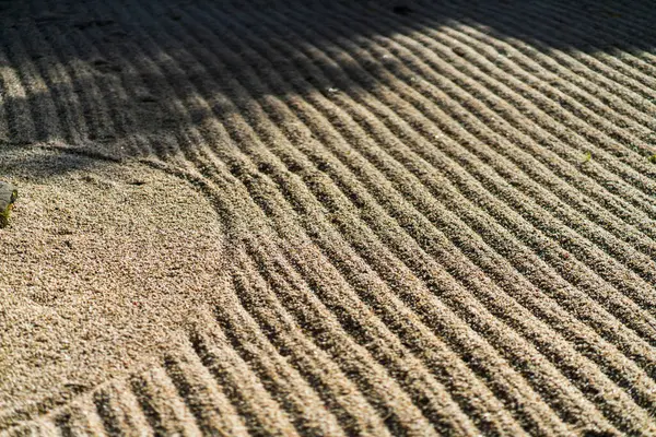 stock image Ripple pattern of dry landscape garden at Taizo-in Temple, Myoshin-ji Temple in Kyoto, Japan. High quality photo