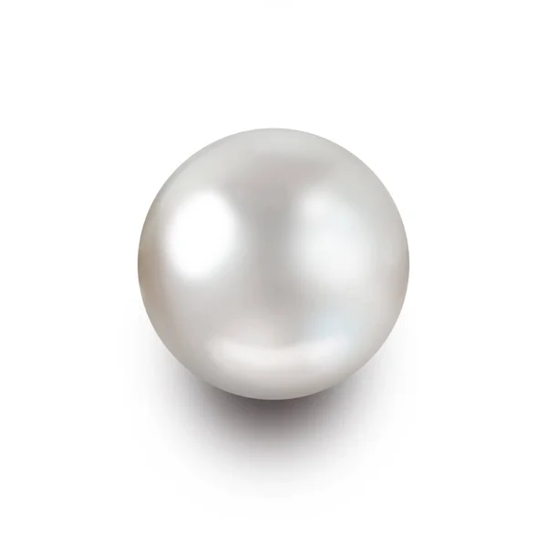 Perle Isoliert Auf Weißem Hintergrund — Stockfoto