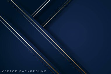 Karanlık Donanma Zarif Lüks Modern Arkaplan Şablonu