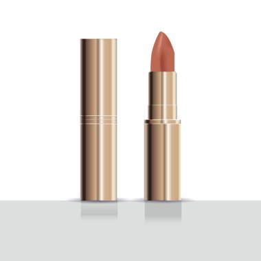 Gerçekçi ruj vektörü çizimi düzenlenebilir