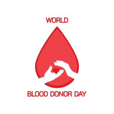 World blood donor day design template. Vector illustration