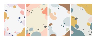 Renkli Vektör İllüstrasyonlu Soyut Arkaplan