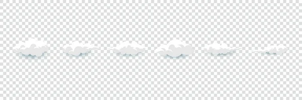 Wolken Verzameling Vector Illustratie — Stockvector