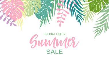 Özel Yaz Satışı arkaplanı