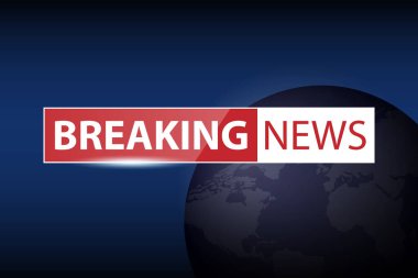 Flaş haber arkaplan basit tasarım ile karanlık arka plan televizyon kanalı haberleri