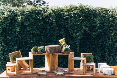 Açık büfe düğün resepsiyonu.                          