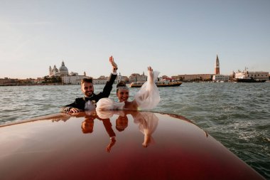 Venedik 'te mutlu bir çift