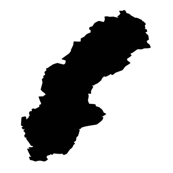 Silueta Vectorial Del Mapa Sueco Sobre Fondo Blanco — Archivo Imágenes Vectoriales