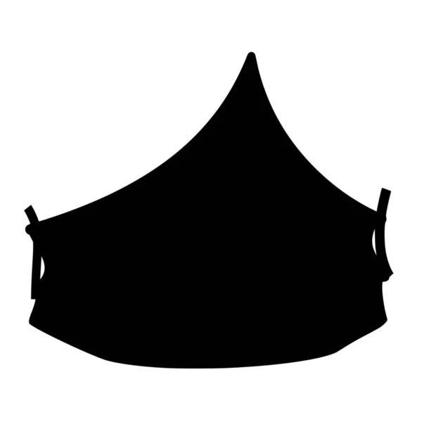 白色背景下帐篷的矢量轮廓 — 图库矢量图片
