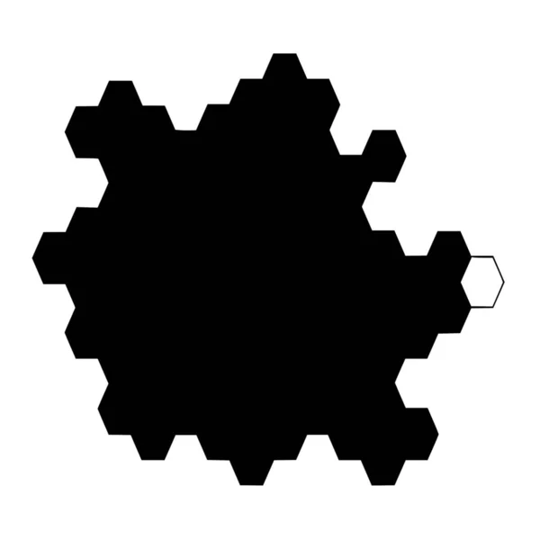 白色背景下蜂窝的矢量轮廓 — 图库矢量图片