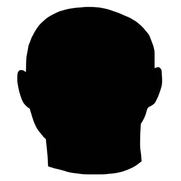 白い背景上の人間のベクトル シルエット — ストックベクタ