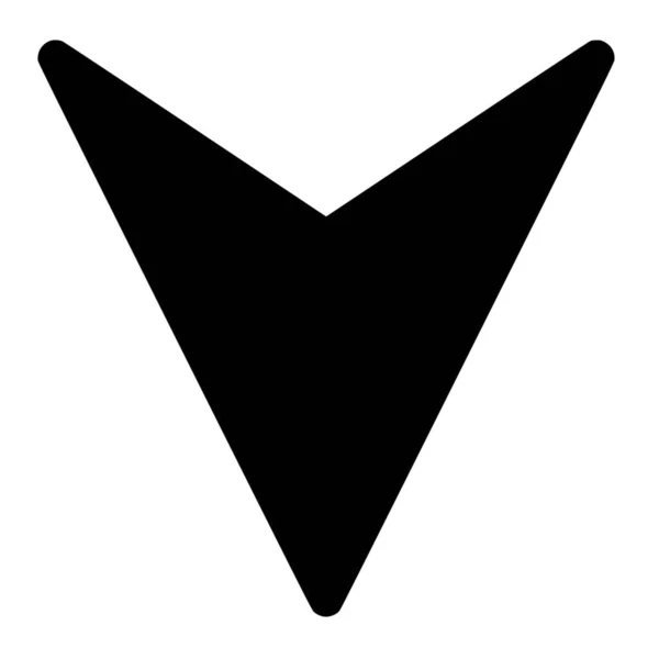 Vector Silhouette Arrow White Background — Stock Vector