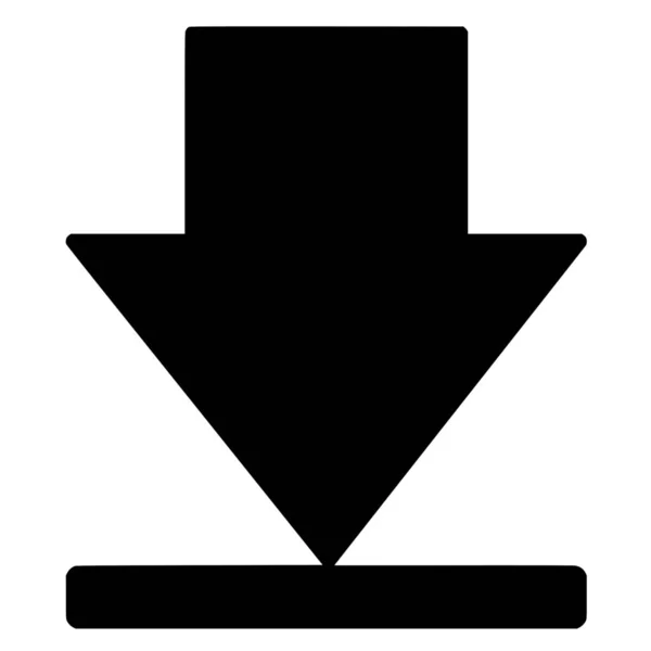 Vector Silhouette Arrow White Background — Image vectorielle