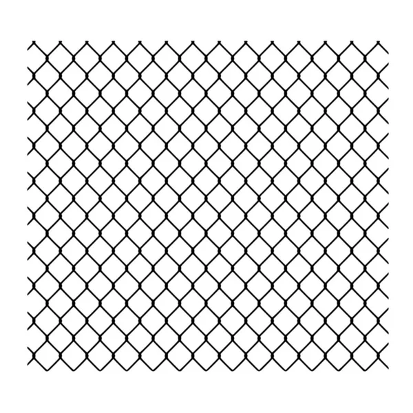 白色背景下的Fence矢量轮廓 — 图库矢量图片