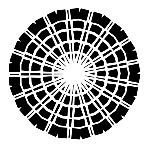 Vektorsilhouette Des Ornaments Auf Weißem Hintergrund — Stockvektor