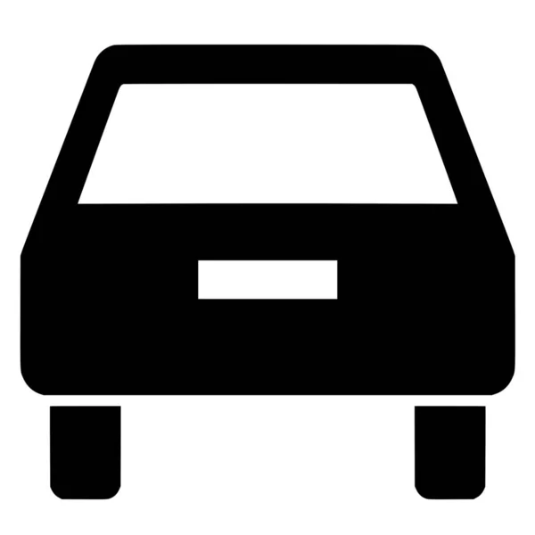 白い背景の上の車のベクトル シルエット — ストックベクタ