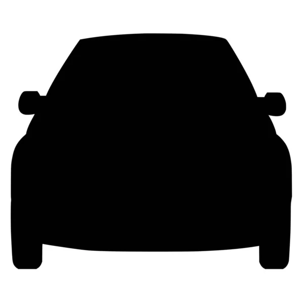 Vektor Silhouette Des Autos Auf Weißem Hintergrund — Stockvektor