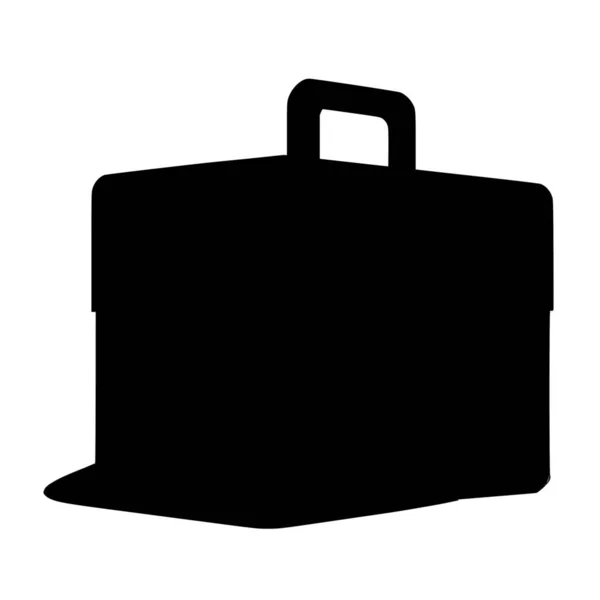白い背景の箱のベクトルシルエット — ストックベクタ