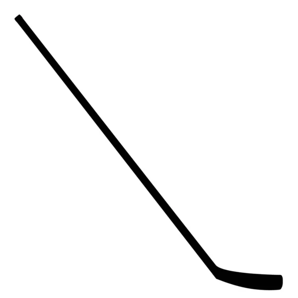 Vektor Silhouette Von Hockey Auf Weißem Hintergrund — Stockvektor