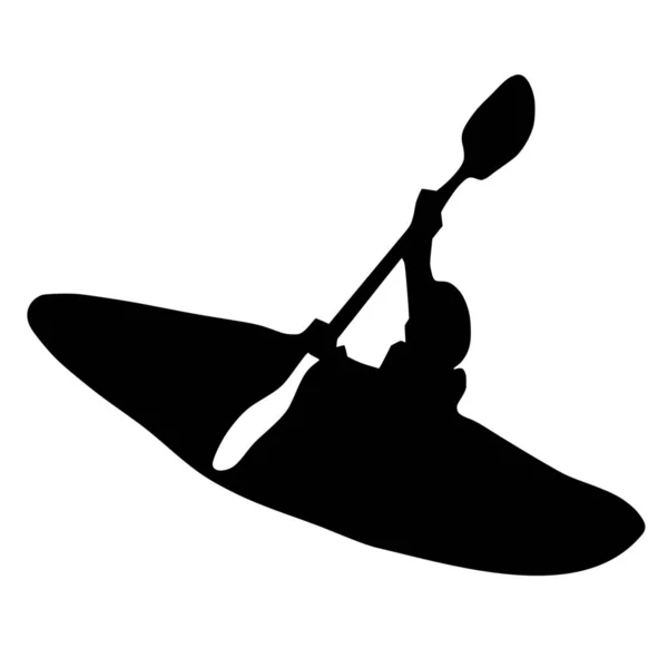 白色背景下桨的矢量轮廓 — 图库矢量图片