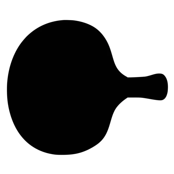 白色背景下乒乓球的矢量轮廓 — 图库矢量图片