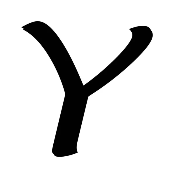 Vector Silhouet Van Alfabet Letters Witte Achtergrond — Stockvector