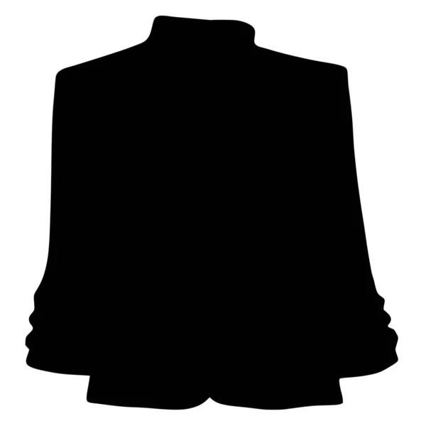 Vektor Silhouette Von Pullovern Auf Weißem Hintergrund — Stockvektor