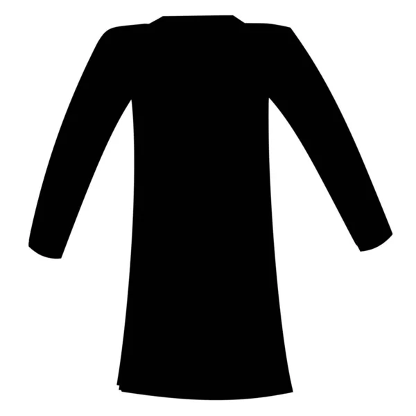 白い背景のセーターのベクトルシルエット — ストックベクタ