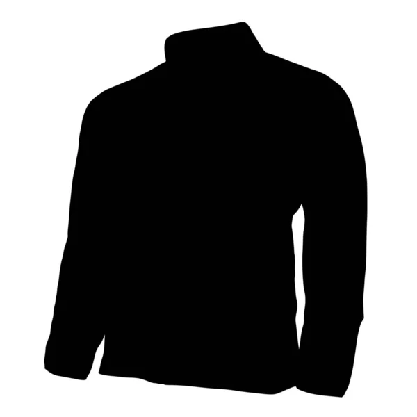 Vektor Silhouette Von Pullovern Auf Weißem Hintergrund — Stockvektor