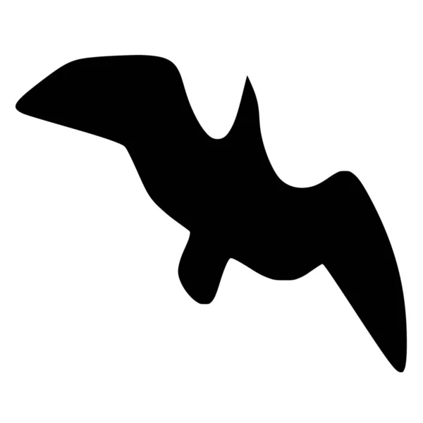Vektor Silhuet Fugle Frihed Hvid Baggrund – Stock-vektor