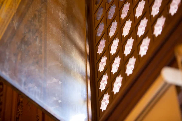 stock image Star pattern window light casting inside Mosque of Muhammad Ali