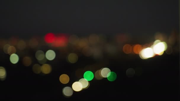 Abstract Cityscape Background Traffic Roads Beautiful Landscape Defocus Moving Cars — Stock Video