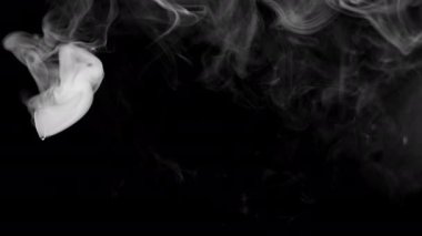 Arabanın egzoz borusundan çıkan dumanın arka plan videosu. Atmosferin egzoz gazlarıyla kirlenmesi. Yüksek kalite 4k görüntü