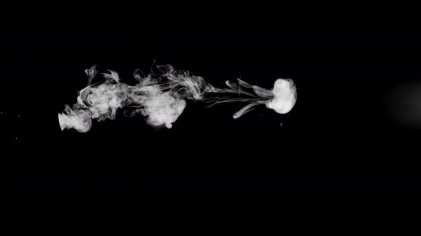 Vídeo Fundo Vídeo Abstrato Anéis Fumaça Saindo Tubo Imagens Alta — Vídeo de Stock